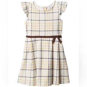 JANIE AND JACK PLAID PONTE DRESS 2T